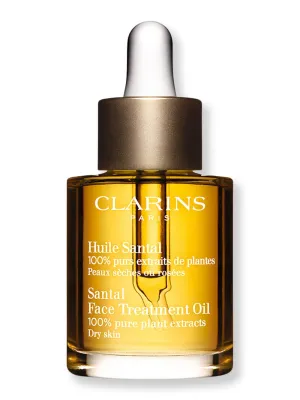 Clarins Face Treatment Oil Santal Dry Skin 1 oz 30 ml