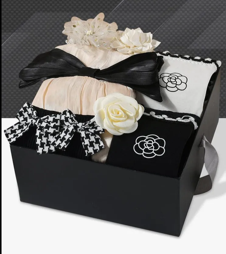 Classic Black and White Baby Gift Box