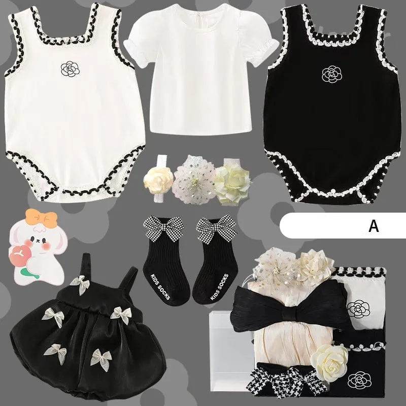 Classic Black and White Baby Gift Box