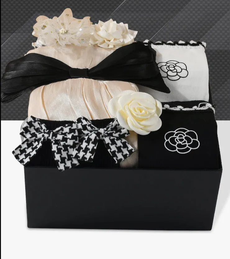 Classic Black and White Baby Gift Box