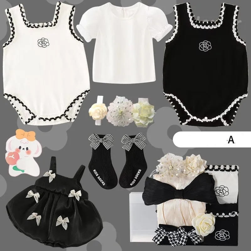 Classic Black and White Baby Gift Box