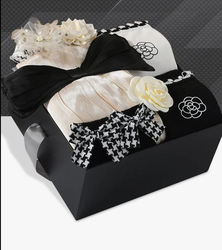 Classic Black and White Baby Gift Box