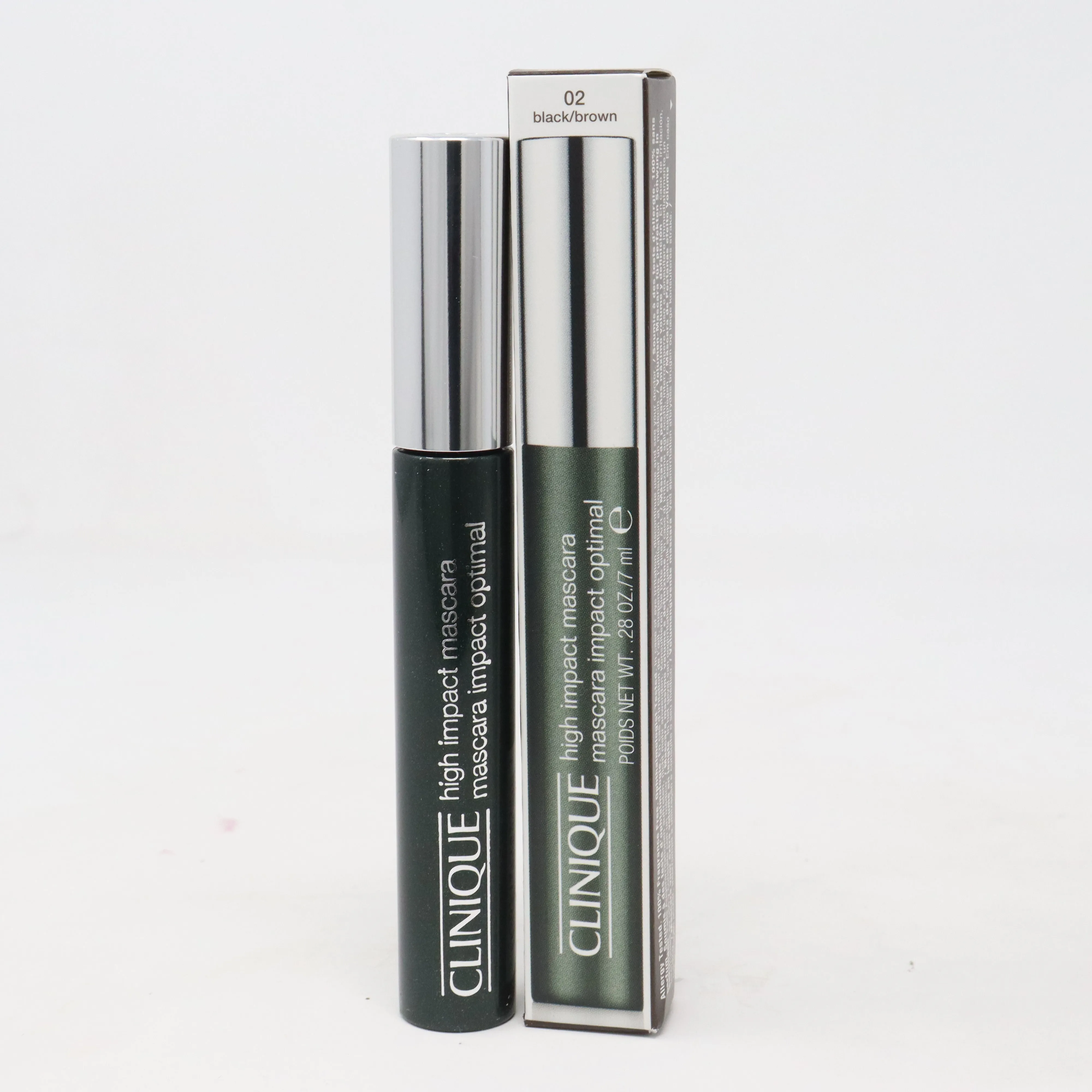 Clinique High Impact Mascara 02 Black/Brown 0.4oz/0.10ml New With Box