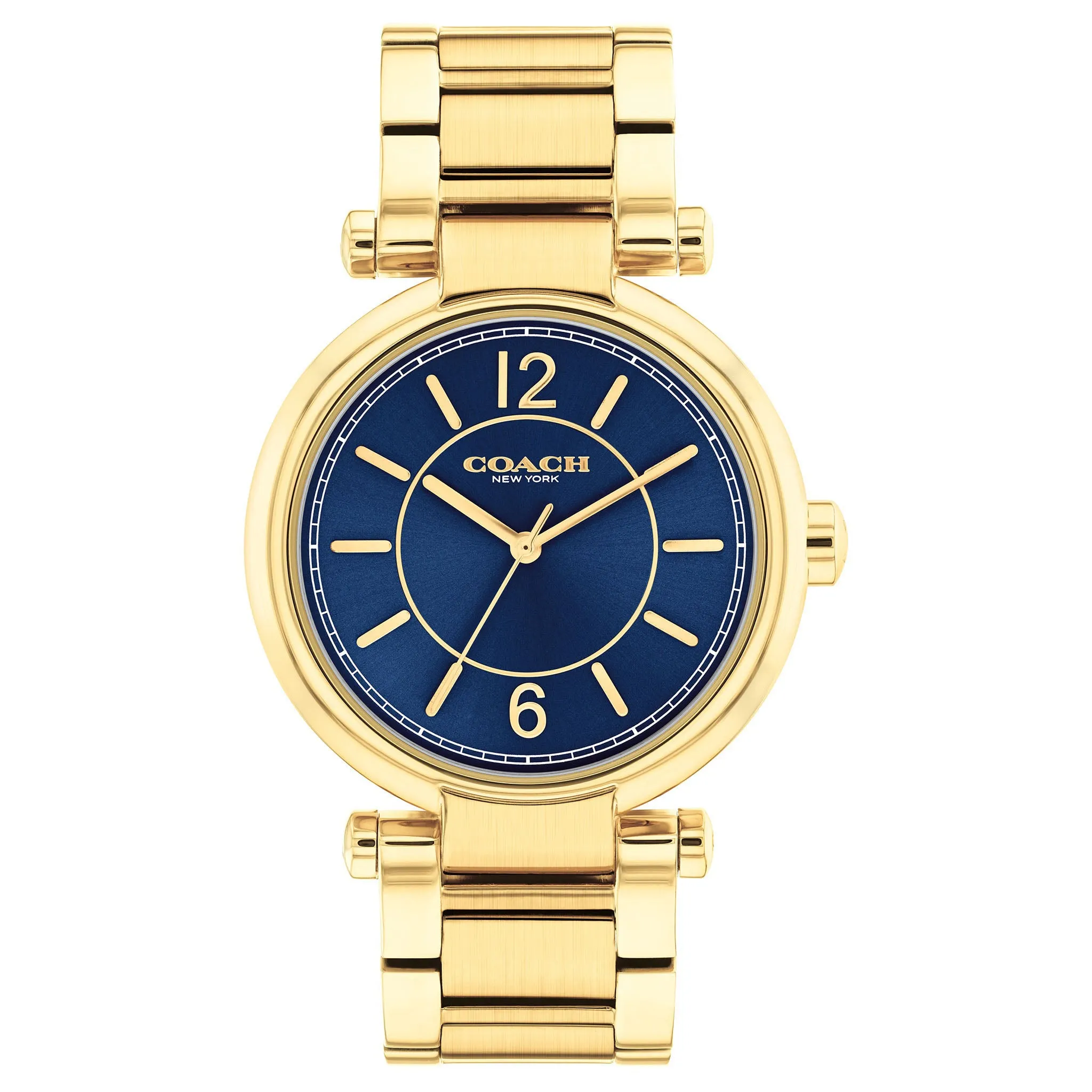 Coach Cary Gold Stainless Steel Blue Dial Women's Watch - 14504046