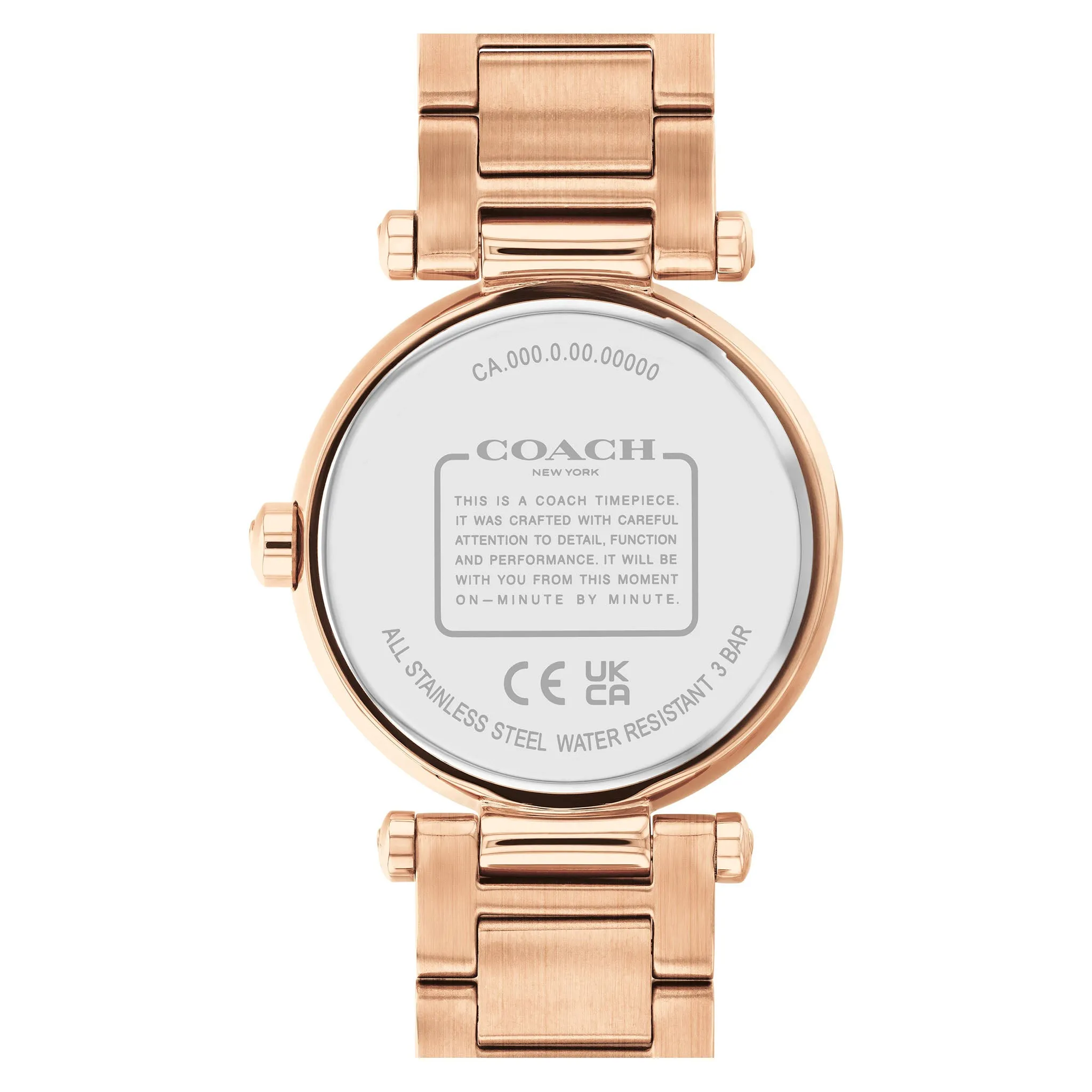 Coach Cary Rose Gold Stainless Steel Grey Dial Women's Watch - 14504047