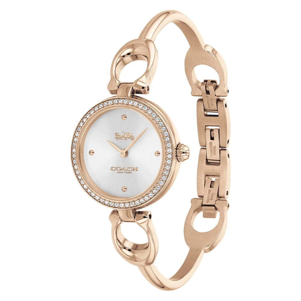 Coach Park Carnation Gold Steel Bangle Ladies Watch - 14503447