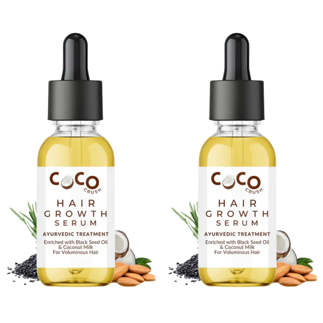 Coco Crush Ayurvedic Hair Growth Serum, Pack of 2- 30ML each