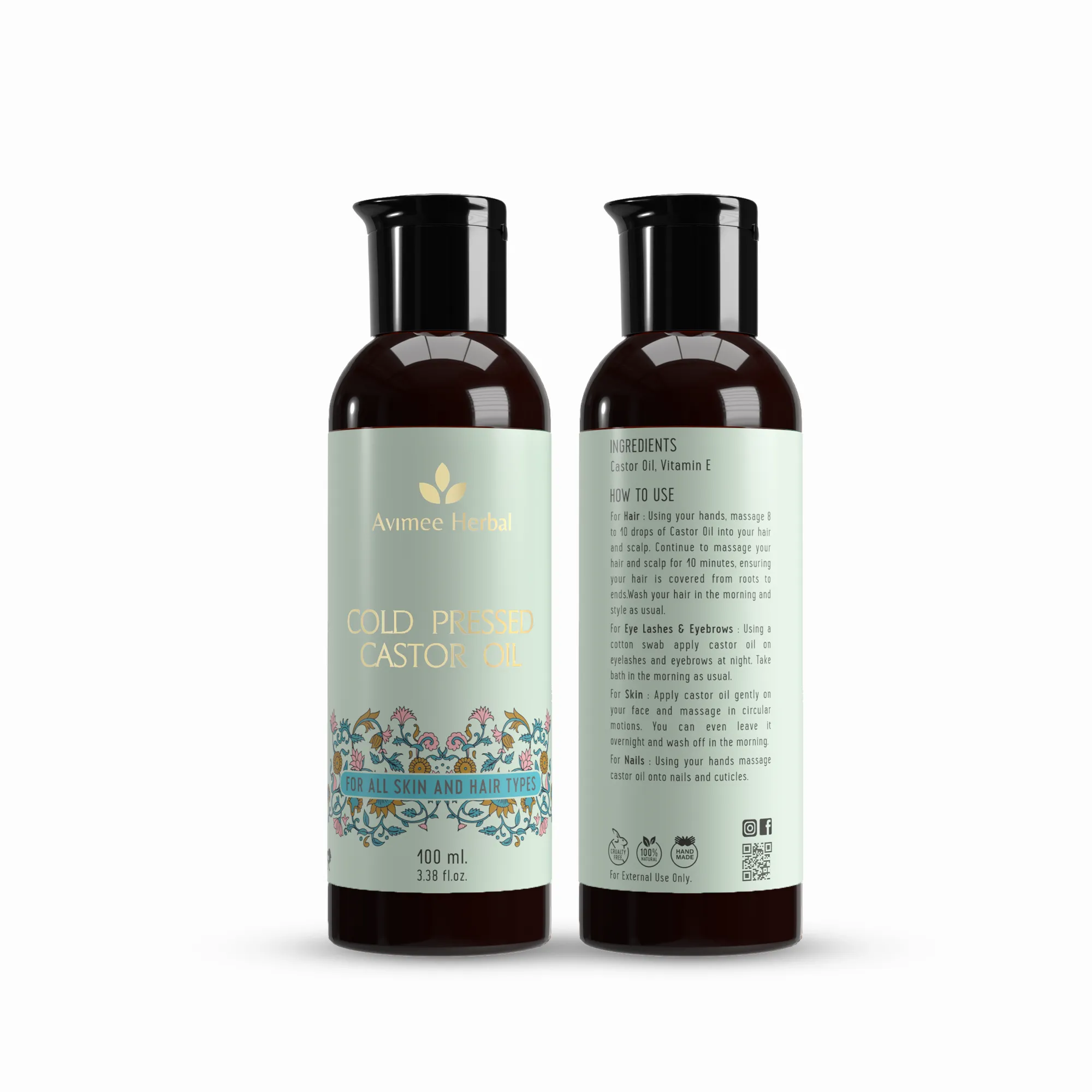 Cold Pressed Castor Oil for Hair Growth