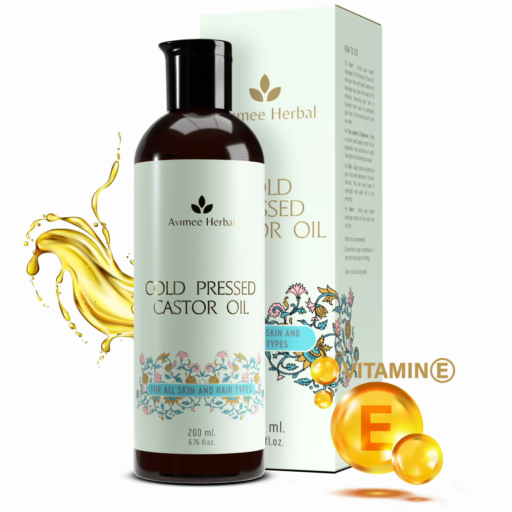 Cold Pressed Castor Oil for Hair Growth