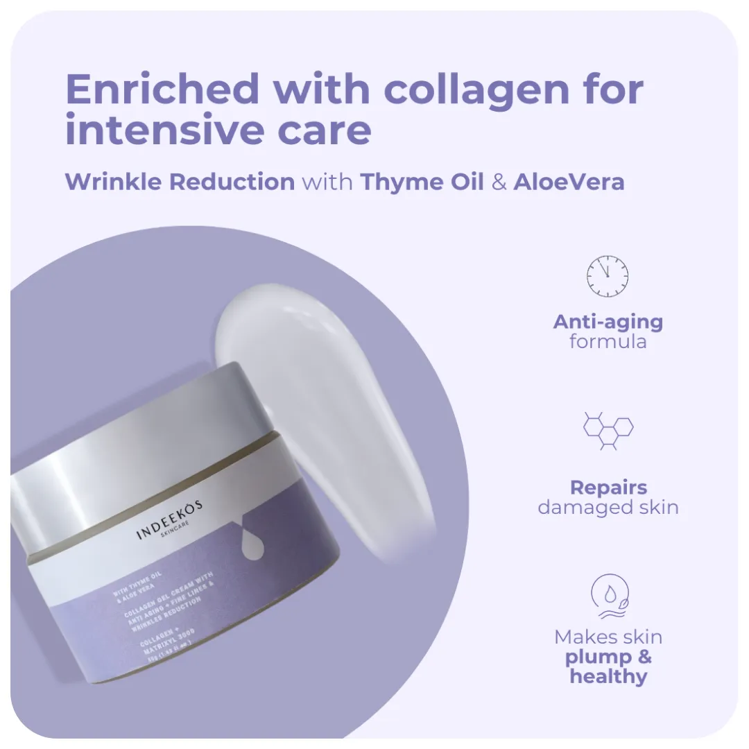 Collagen Gel Cream With Anti-Aging   Fine Lines & Wrinkles Reduction