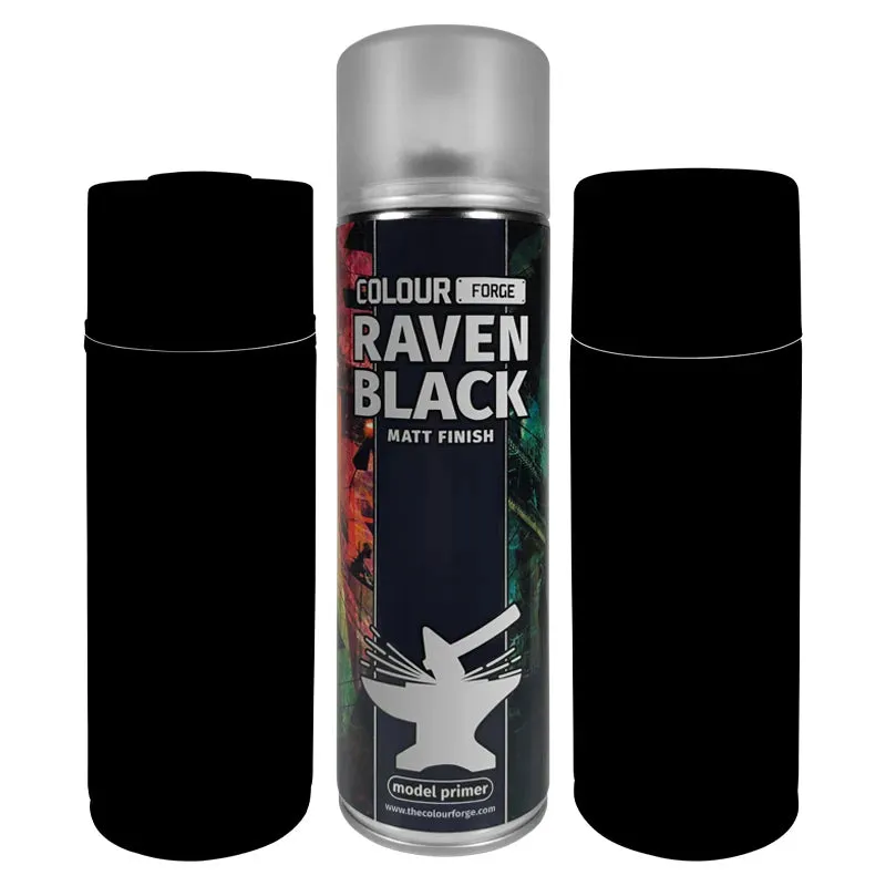 Colour Forge Spray: Raven Black (500ml)