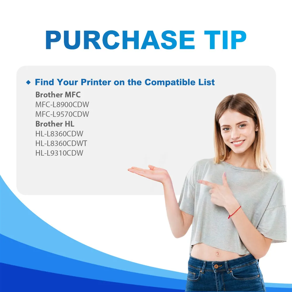 Compatible Brother TN439 Toner Set | TN-439 BK/C/M/Y Ultra High Yield 4-Pack
