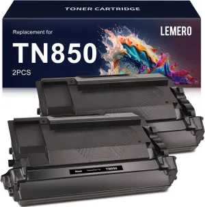 Compatible Brother TN850 Toner Cartridge (2 Black)