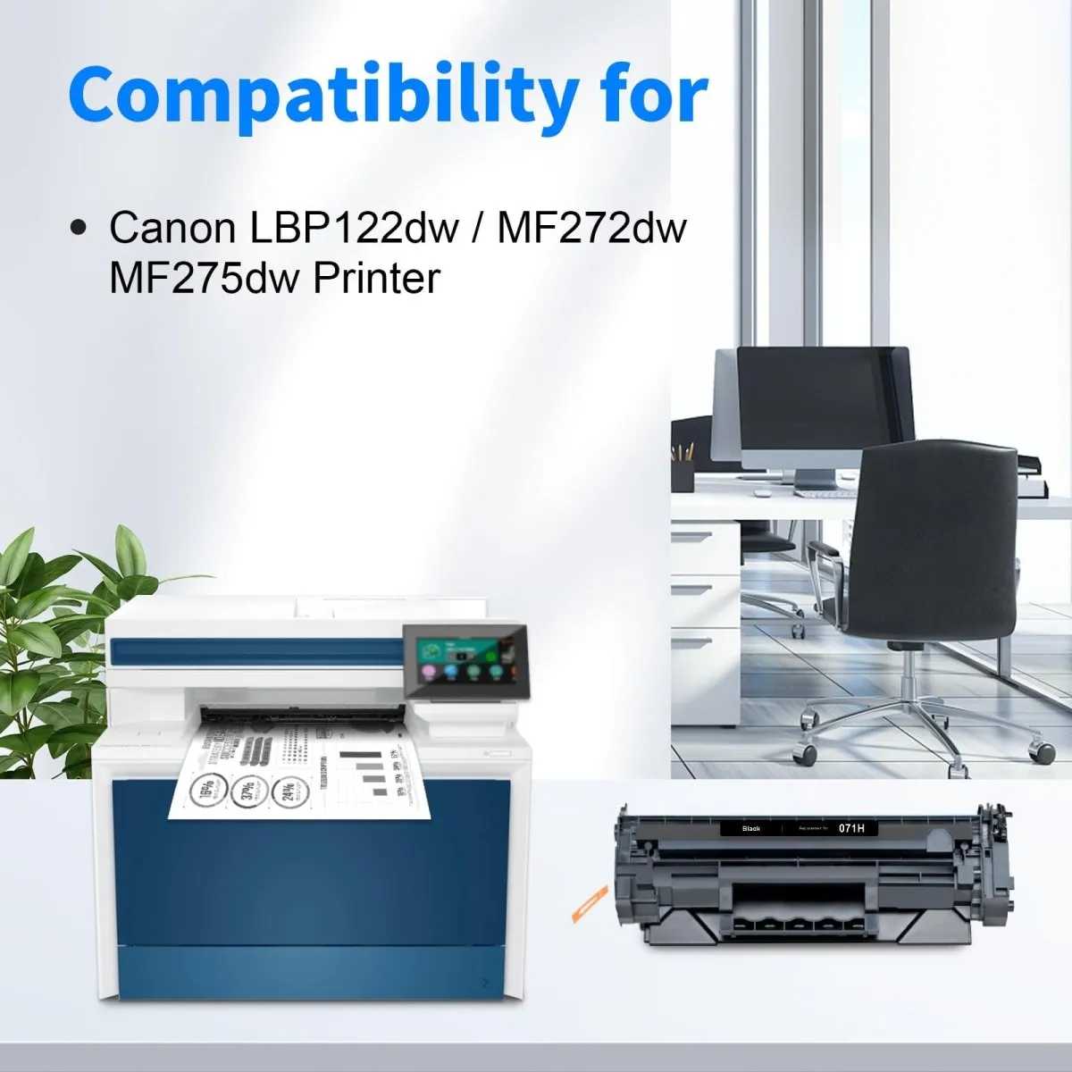 Compatible Canon 071H Toner Cartridge, Black (1-Pack) - 5646C001