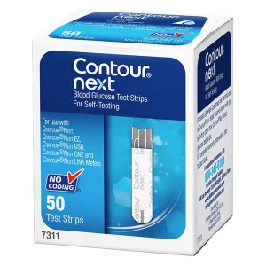 Contour Next Blood Glucose  Test Strips - Box of 50
