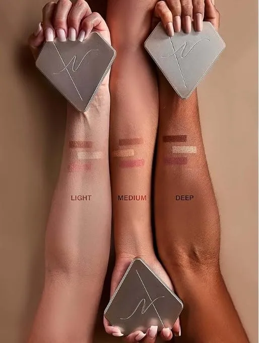 Contour palette travel Makup Contorno subtle beauty makeup stack luminess makeup palettes black radiance contour palette pallets for women bobisuka-blendable-foundation-skeleton-halloween (DEEP)