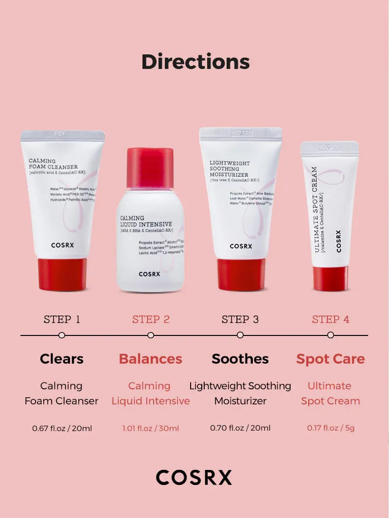 COSRX AC Collection Acne Hero Kit Intensive مجموعة العناية بالحبوب