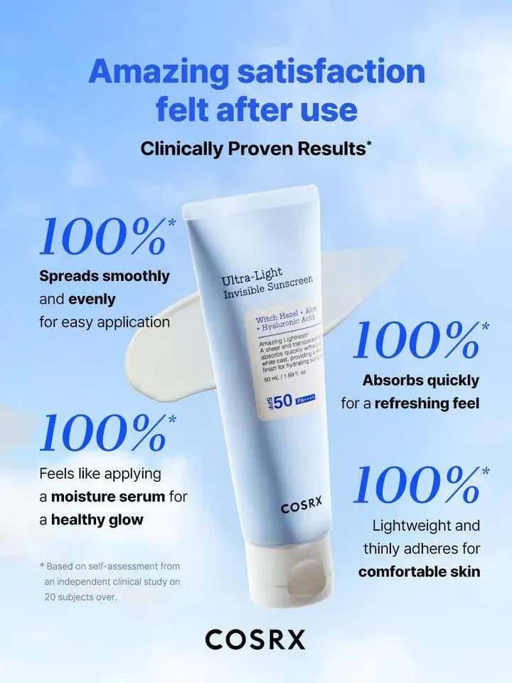 COSRX Ultra-Light Invisible Sunscreen SPF50 PA     50ml