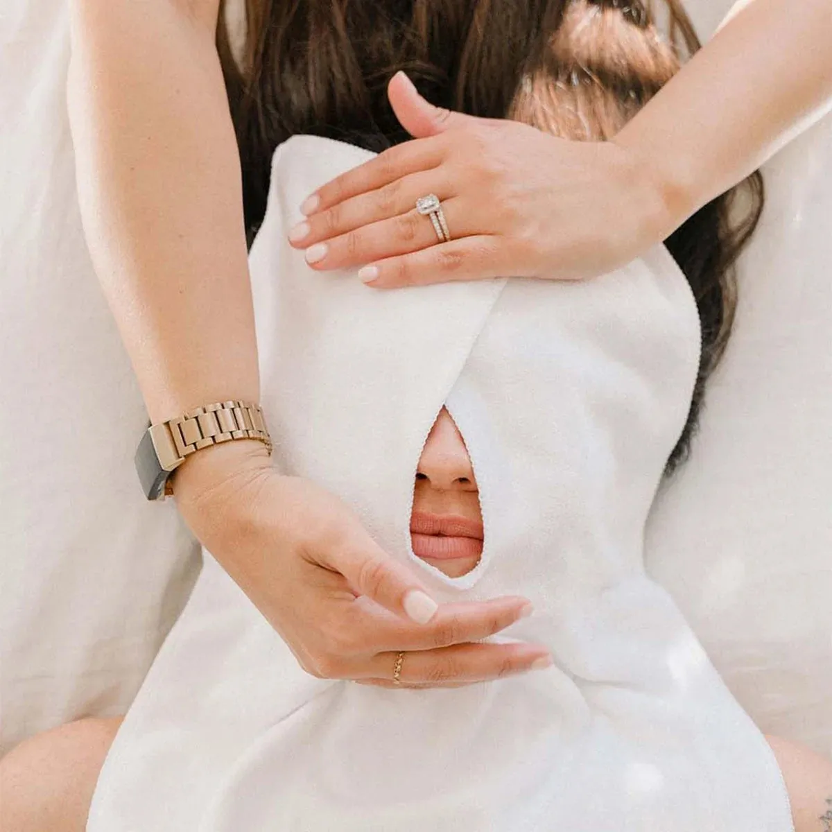 Cotton Face and Chest Compress Wrap
