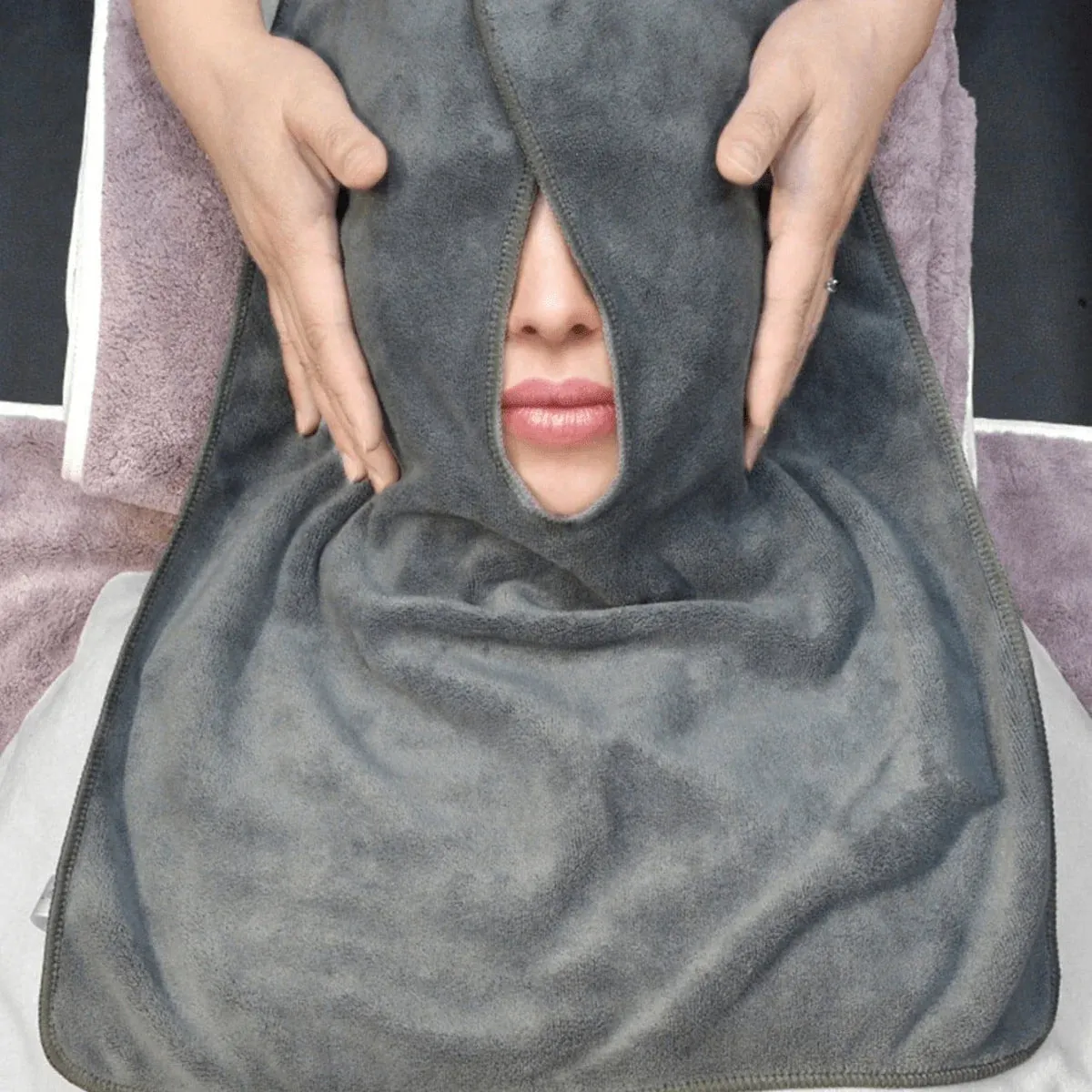 Cotton Face and Chest Compress Wrap
