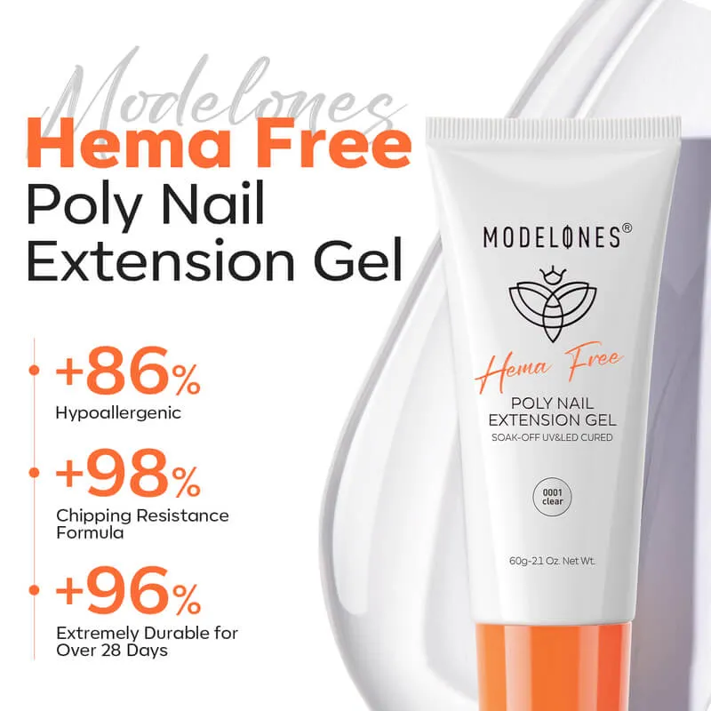 Crystal Clear - Hema-free Poly Nail Gel 60g