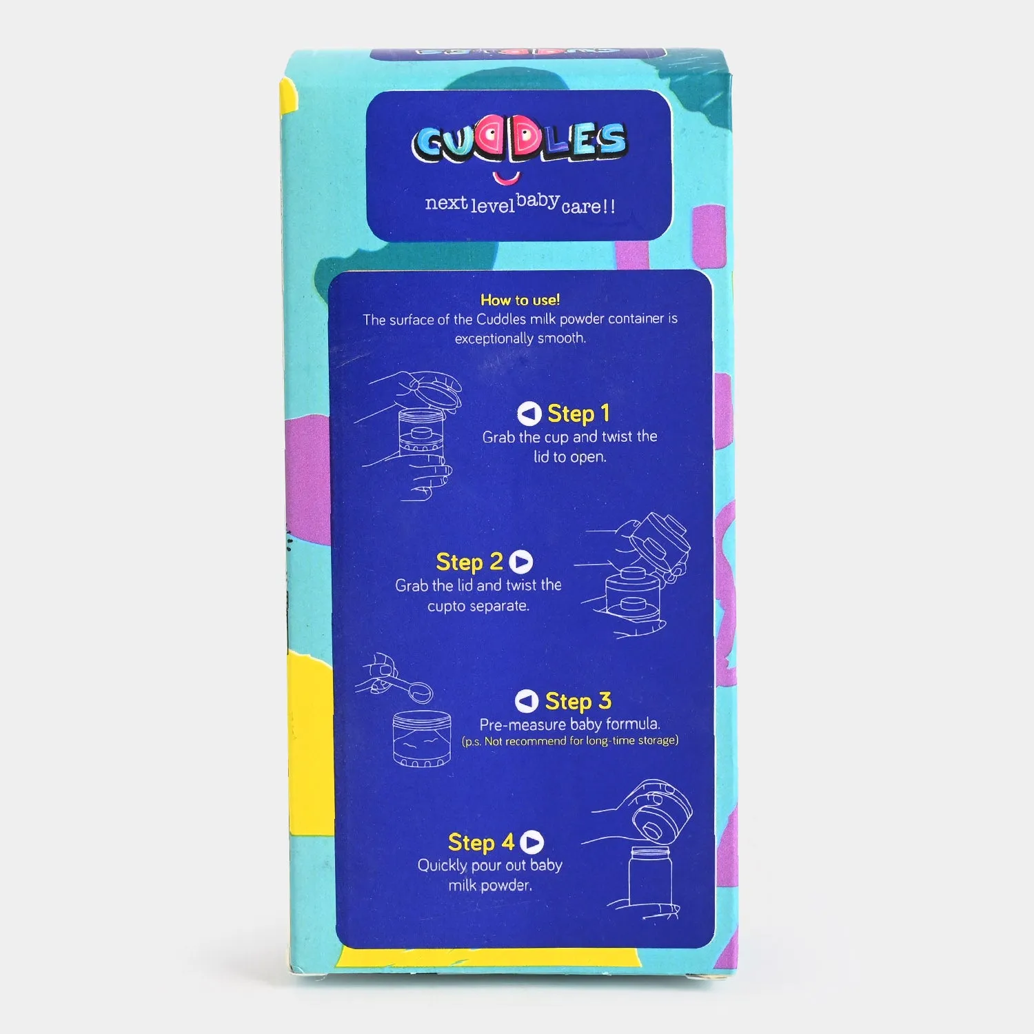 Cuddles Baby Milk Powder Container 3 Tier - 0 Month 
