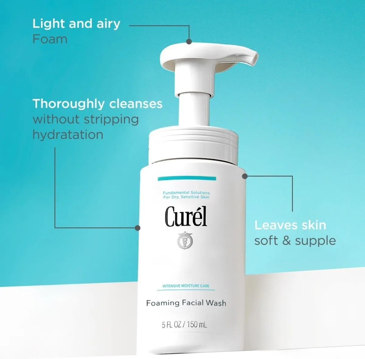 CUREL Sensitive Moisture Care Foaming Facial Wash 150ml