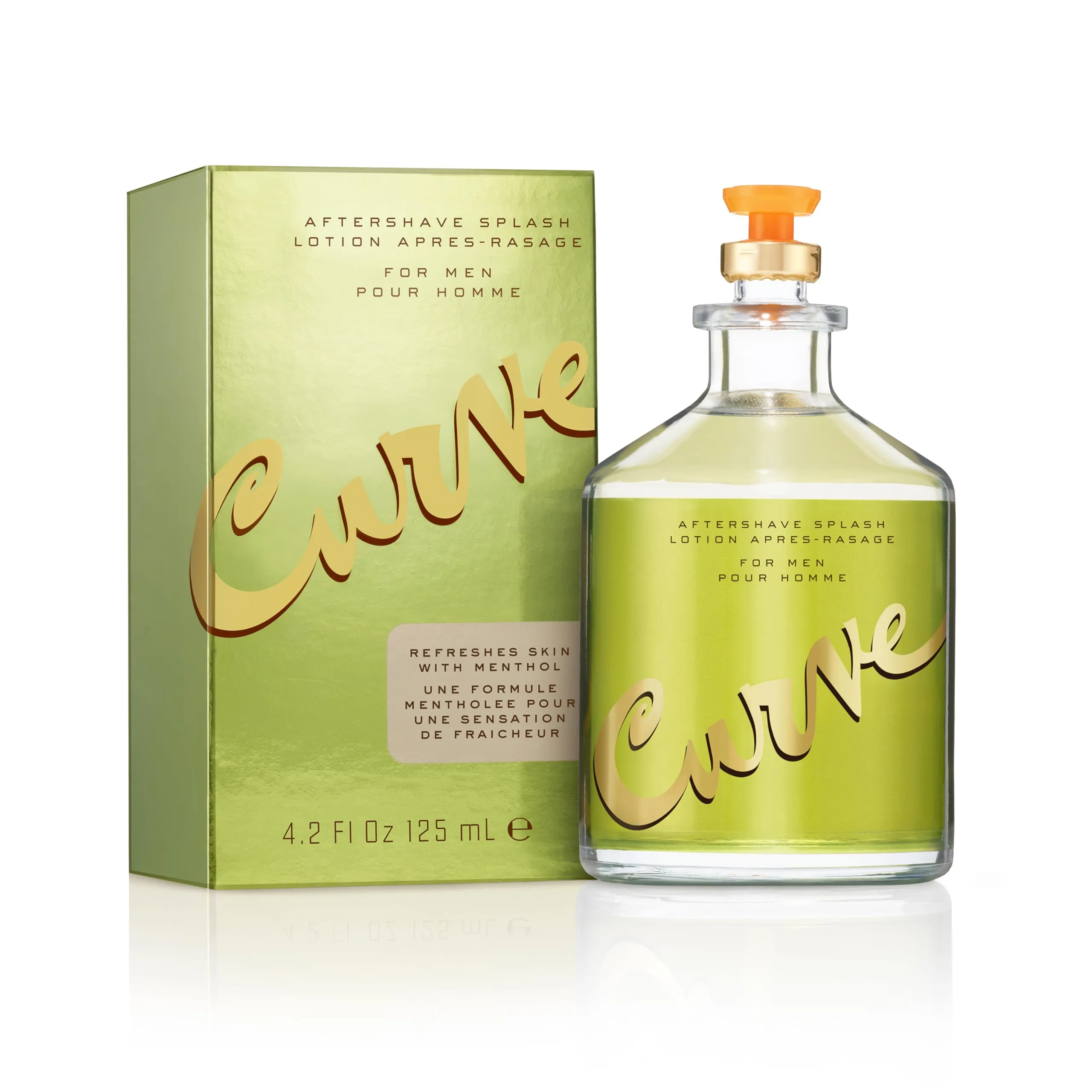 Curve Aftershave Splash Lotion for Men, 4.2 Fl. Oz.