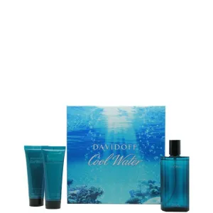 Davidoff Cool Water Gavesæt 125ml EDT   75ml Aftershave Balm   75ml Shower Gel