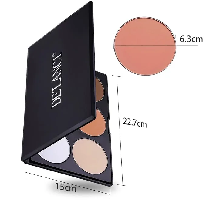 DE'LANCI 6 Colors Powder Contour Palette
