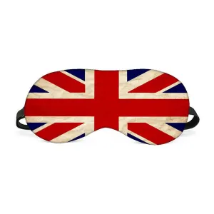 Designer Travel Eye Mask for Sleeping - Flag of UK Red - Made in India