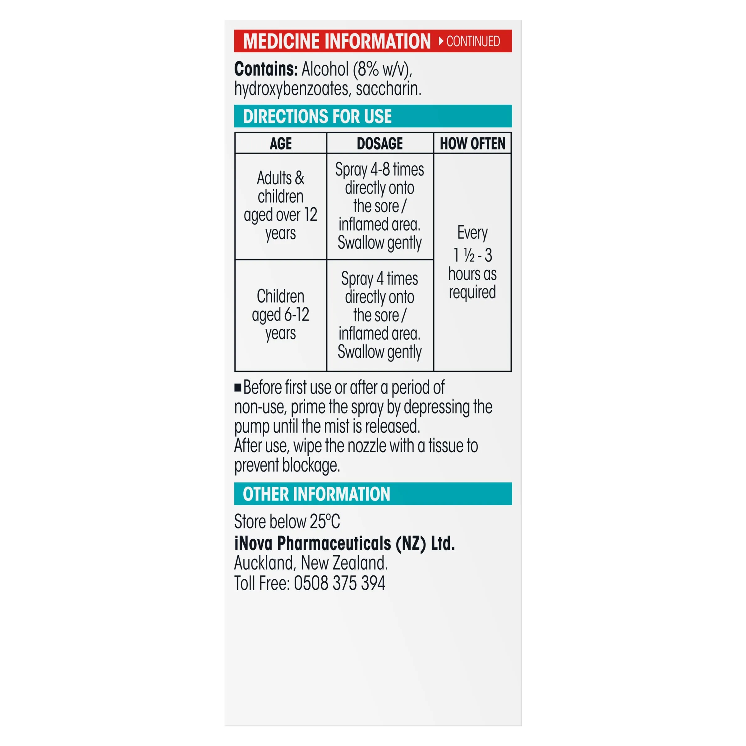 Difflam Sore Throat Spray 30ml