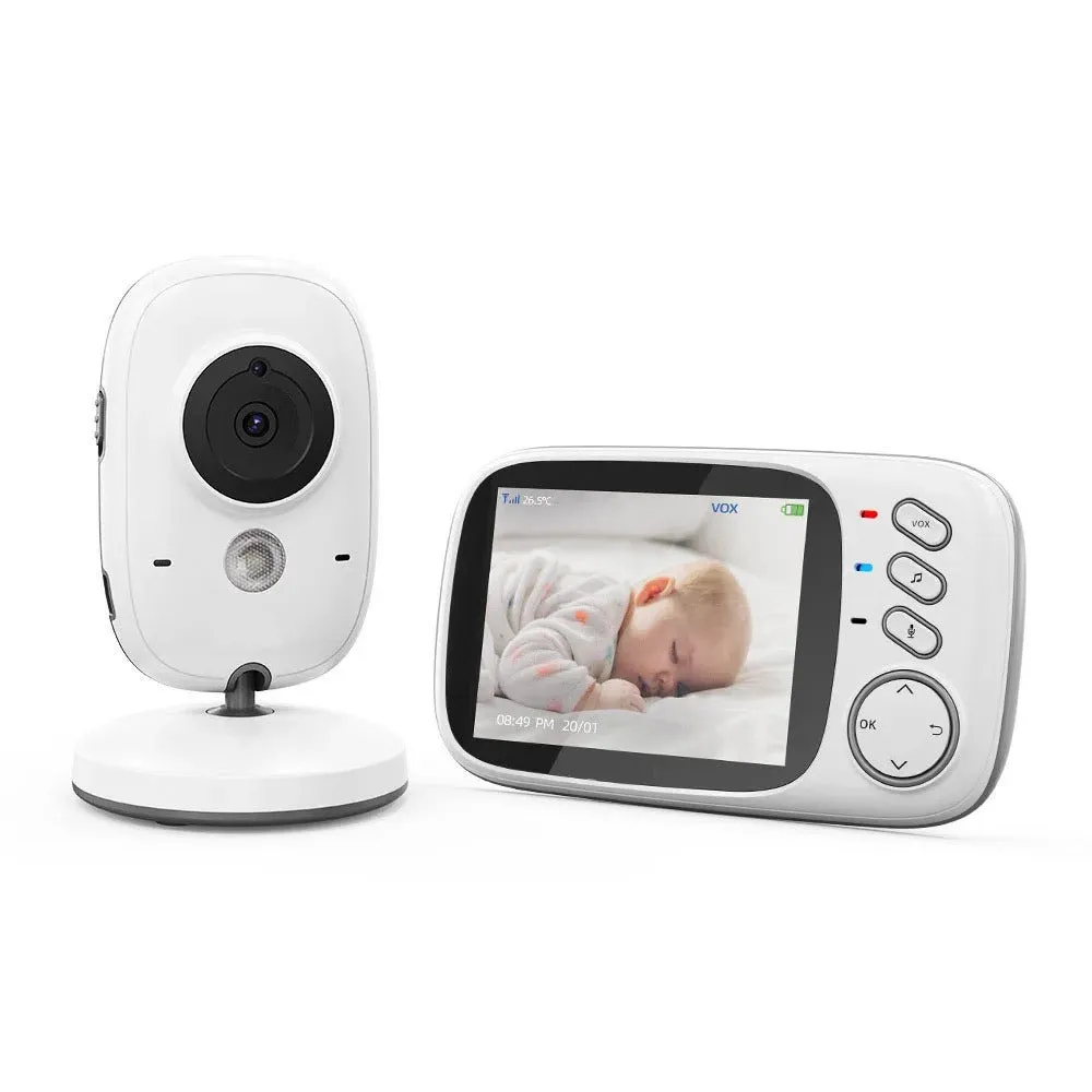 Digital Baby Care Device - Baby Monitor 2.4G Wireless with 3.2 Inches LCD, 2 Way Audio Talk Night Vision Surveillance Security Camera