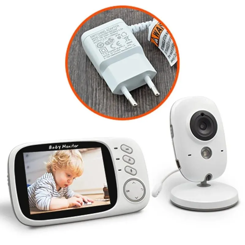 Digital Baby Care Device - Baby Monitor 2.4G Wireless with 3.2 Inches LCD, 2 Way Audio Talk Night Vision Surveillance Security Camera