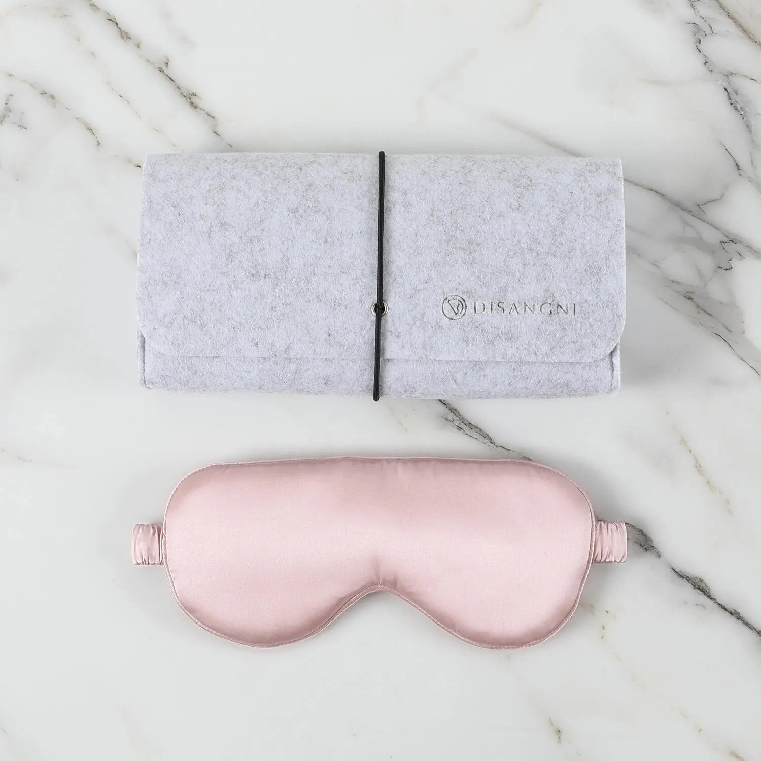 DISANGNI 100% Natural Mulberry Pillowcase Eye mask Set for Hair and Skin with Hidden Zipper 22 Momme Both Sides Real Silk Pillow Case 1pc