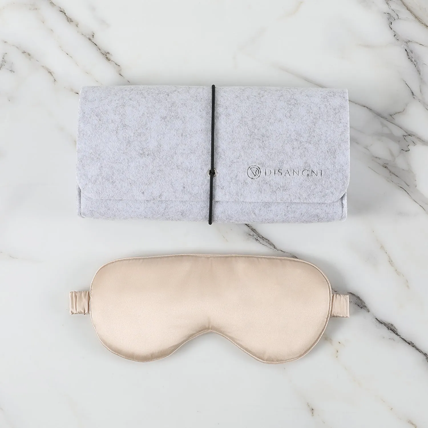 DISANGNI 100% Natural Mulberry Pillowcase Eye mask Set for Hair and Skin with Hidden Zipper 22 Momme Both Sides Real Silk Pillow Case 1pc