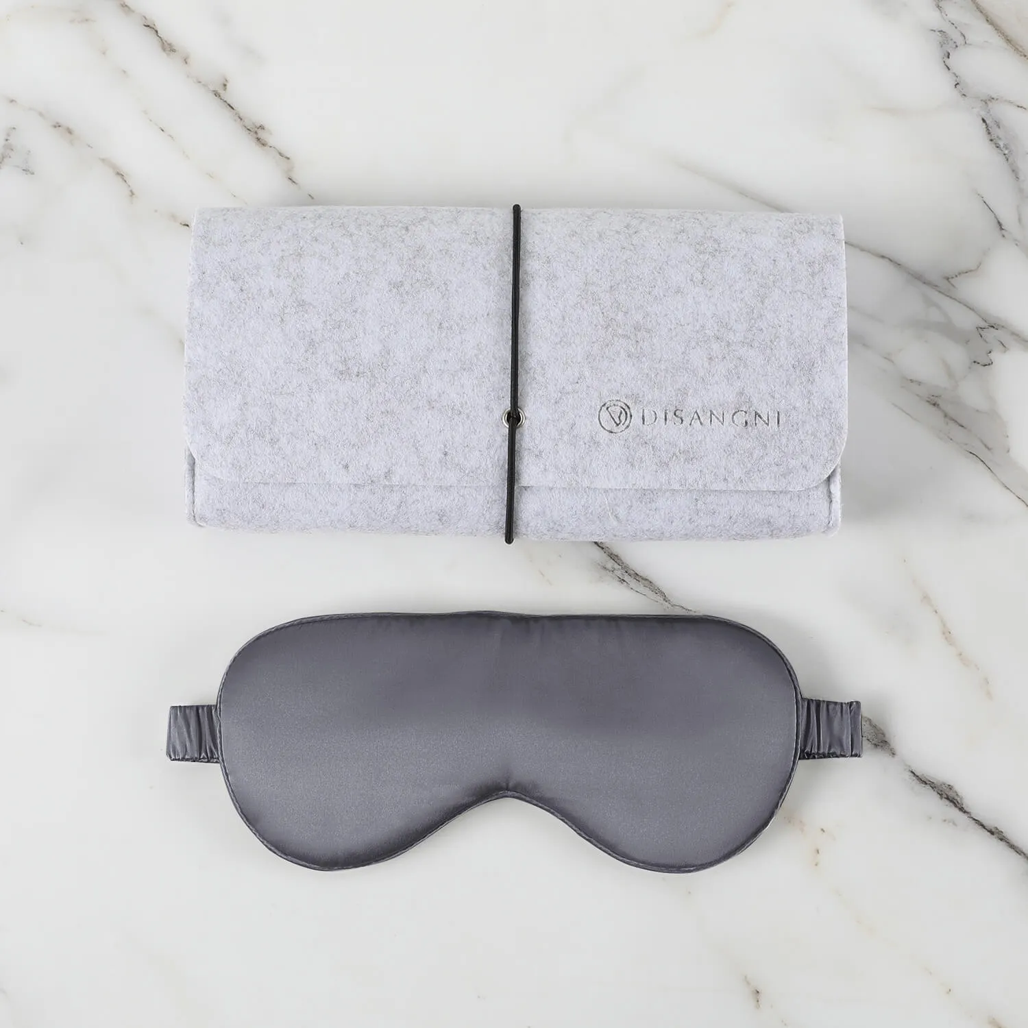 DISANGNI 100% Natural Mulberry Pillowcase Eye mask Set for Hair and Skin with Hidden Zipper 22 Momme Both Sides Real Silk Pillow Case 1pc
