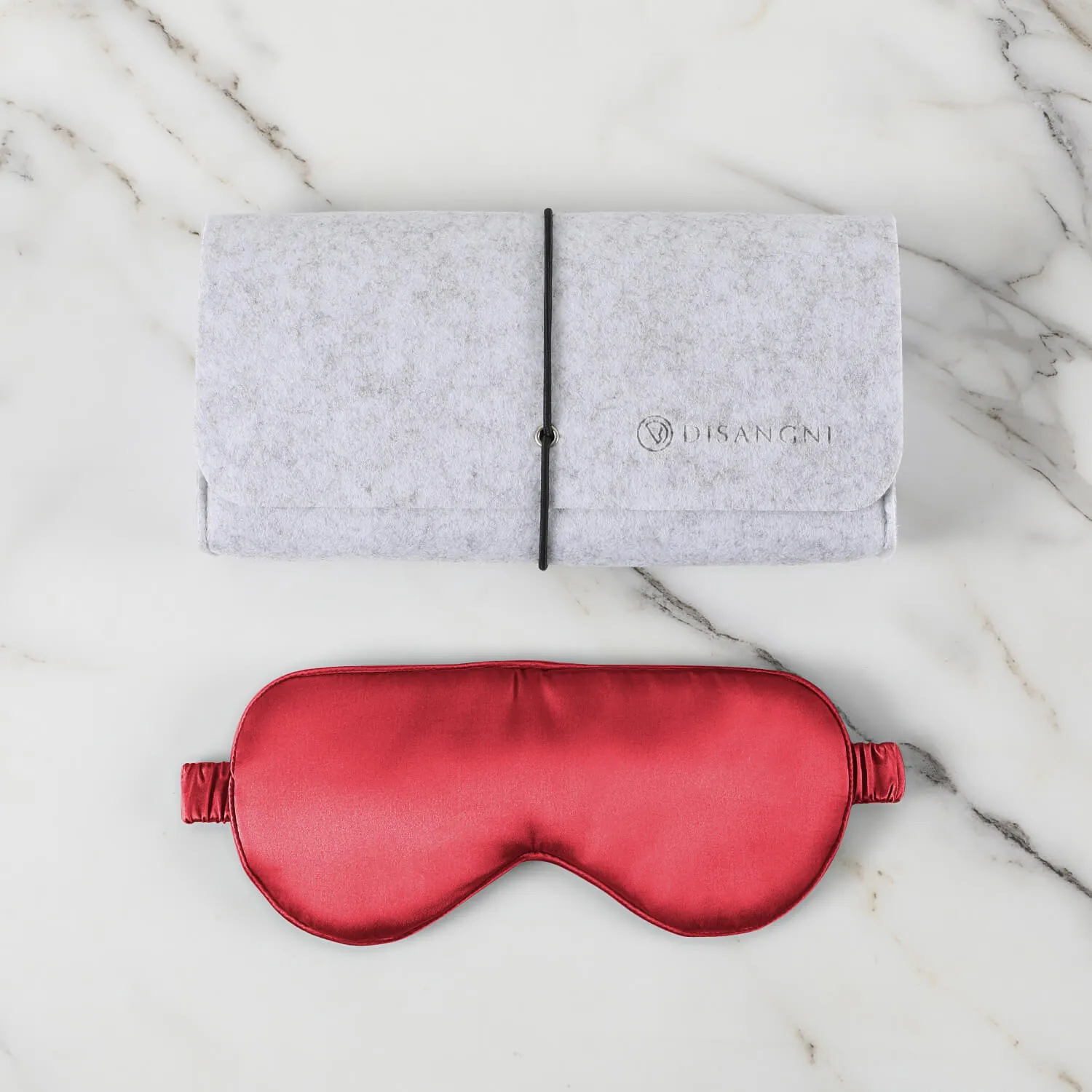DISANGNI 100% Natural Mulberry Pillowcase Eye mask Set for Hair and Skin with Hidden Zipper 22 Momme Both Sides Real Silk Pillow Case 1pc