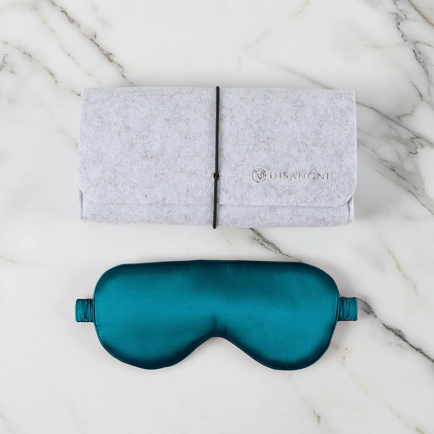 DISANGNI 100% Natural Mulberry Pillowcase Eye mask Set for Hair and Skin with Hidden Zipper 22 Momme Both Sides Real Silk Pillow Case 1pc