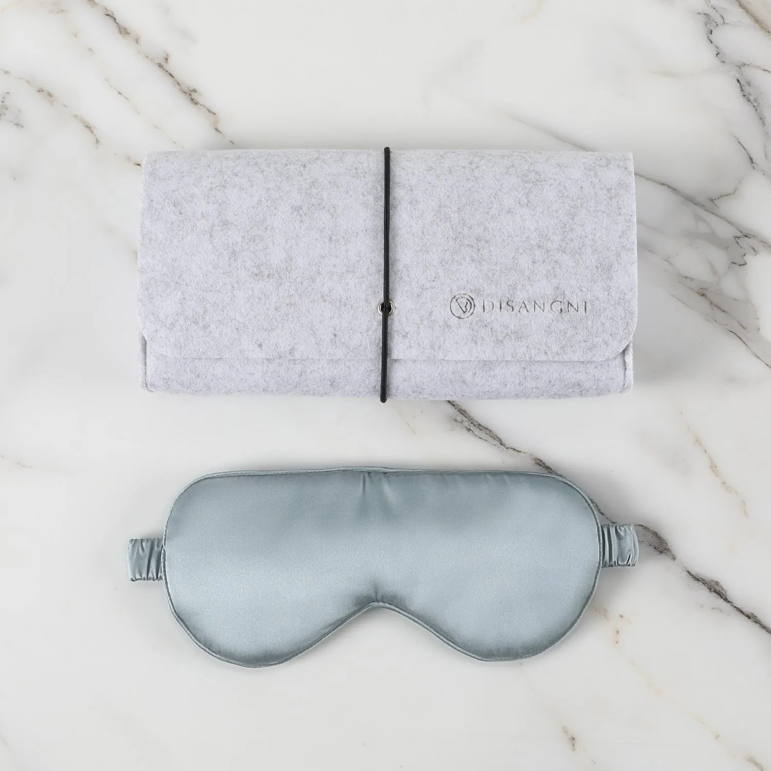 DISANGNI 100% Natural Mulberry Pillowcase Eye mask Set for Hair and Skin with Hidden Zipper 22 Momme Both Sides Real Silk Pillow Case 1pc