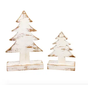 Distressed Wood Christmas Trees