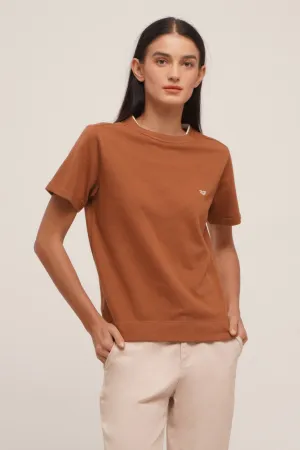 Double Neck Rib Tee