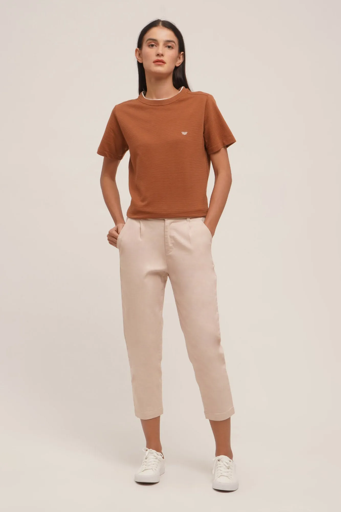 Double Neck Rib Tee