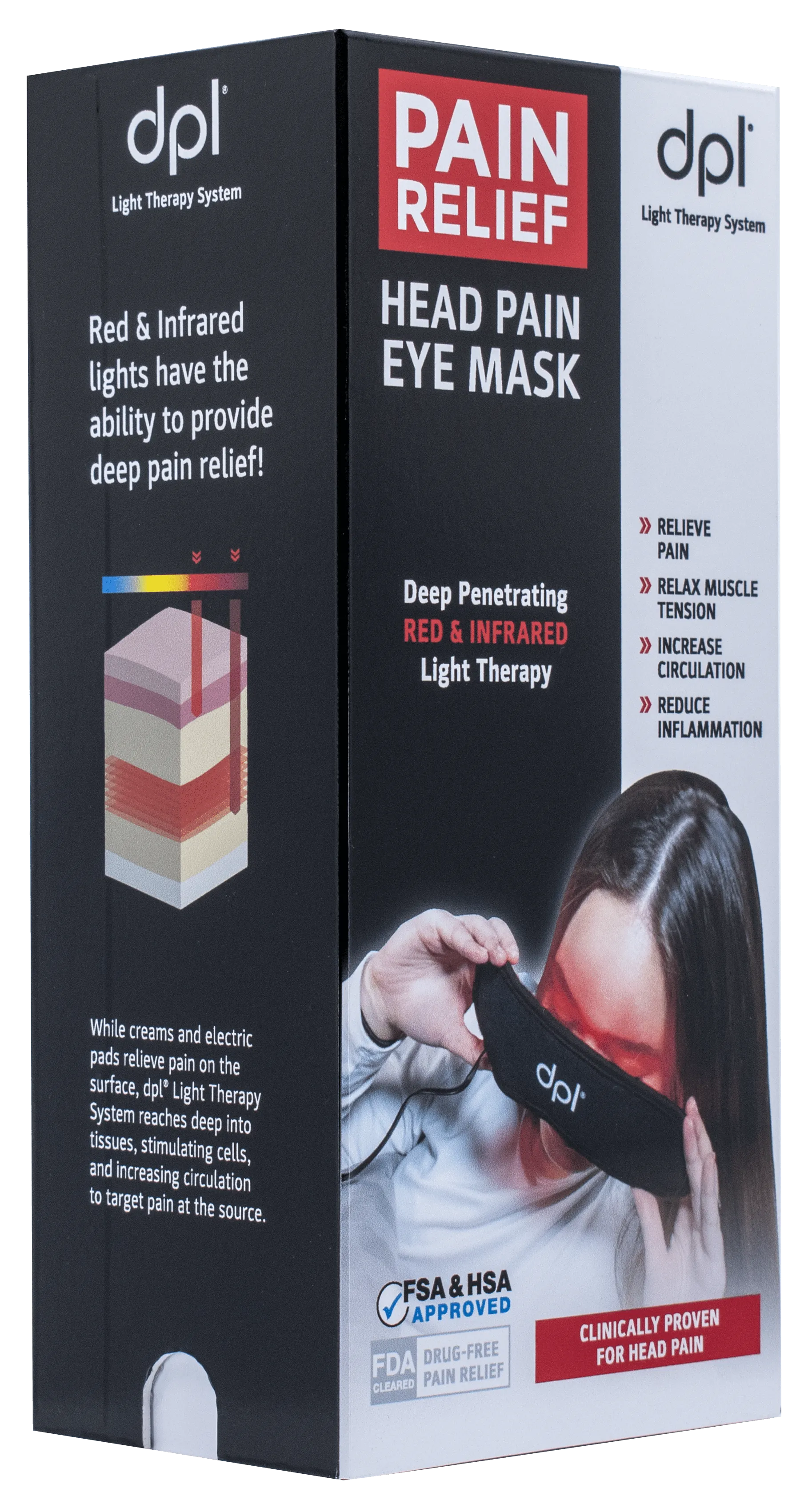 DPL Red Light Therapy Eye Mask for Pain Relief