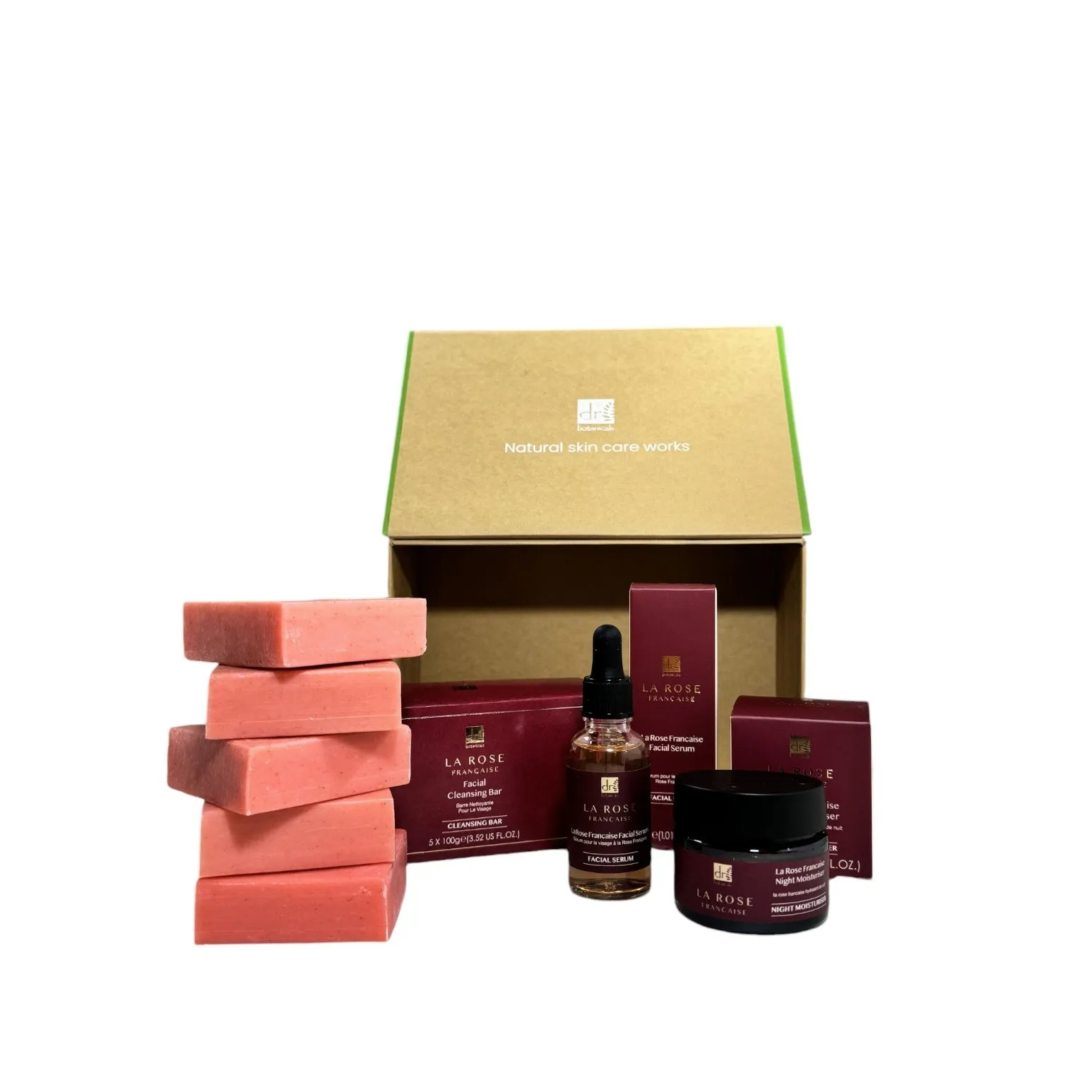 Dr Botanicals Anti-Ageing La Rose Francaise Evening Skincare Star Employee Gift Set