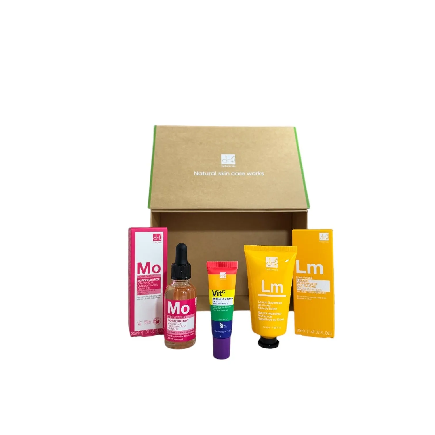 Dr Botanicals Vegan Best Sellers Skincare Star Employee Gift Set