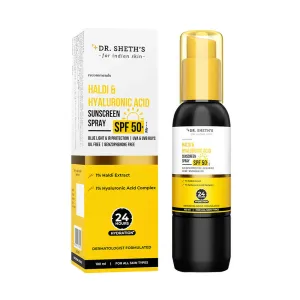 Dr. Sheth's Haldi & Hyaluronic Acid Sunscreen Spray SPF 50  PA    