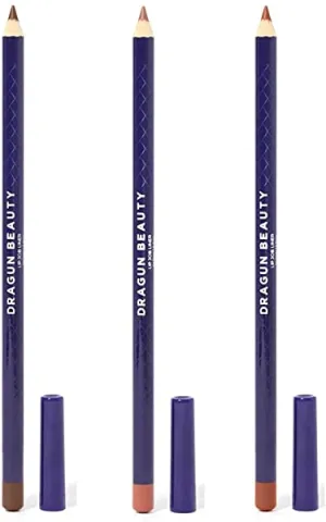 Dragun Beauty Lip Job Liner Bundle: Light Brown 1.0 cc, Medium Brown 2.0 cc, and Dark Brown 3.0 cc