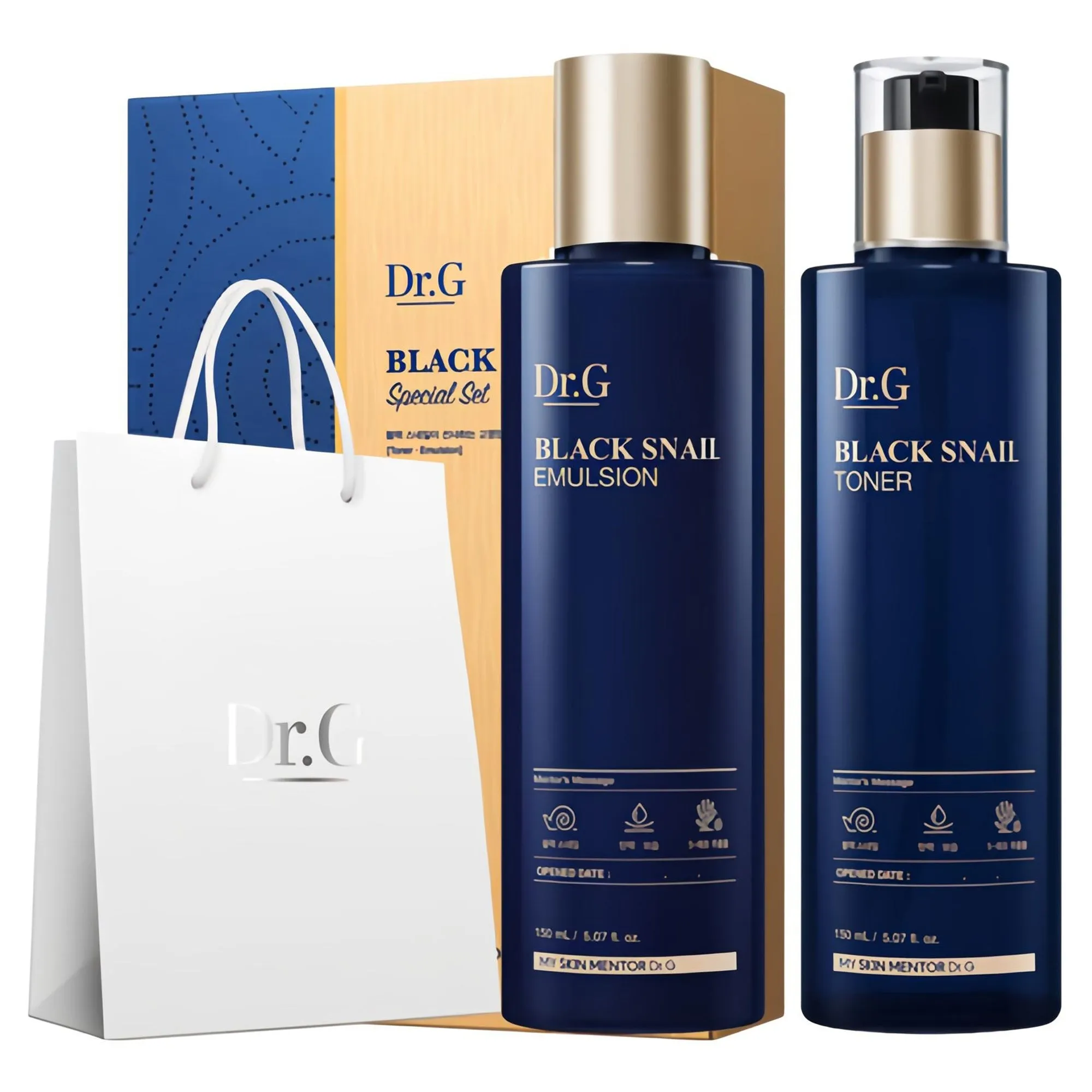 DR.G Black Snail Toner 150ml   Emulsion 150ml Special Gift Set 1Set