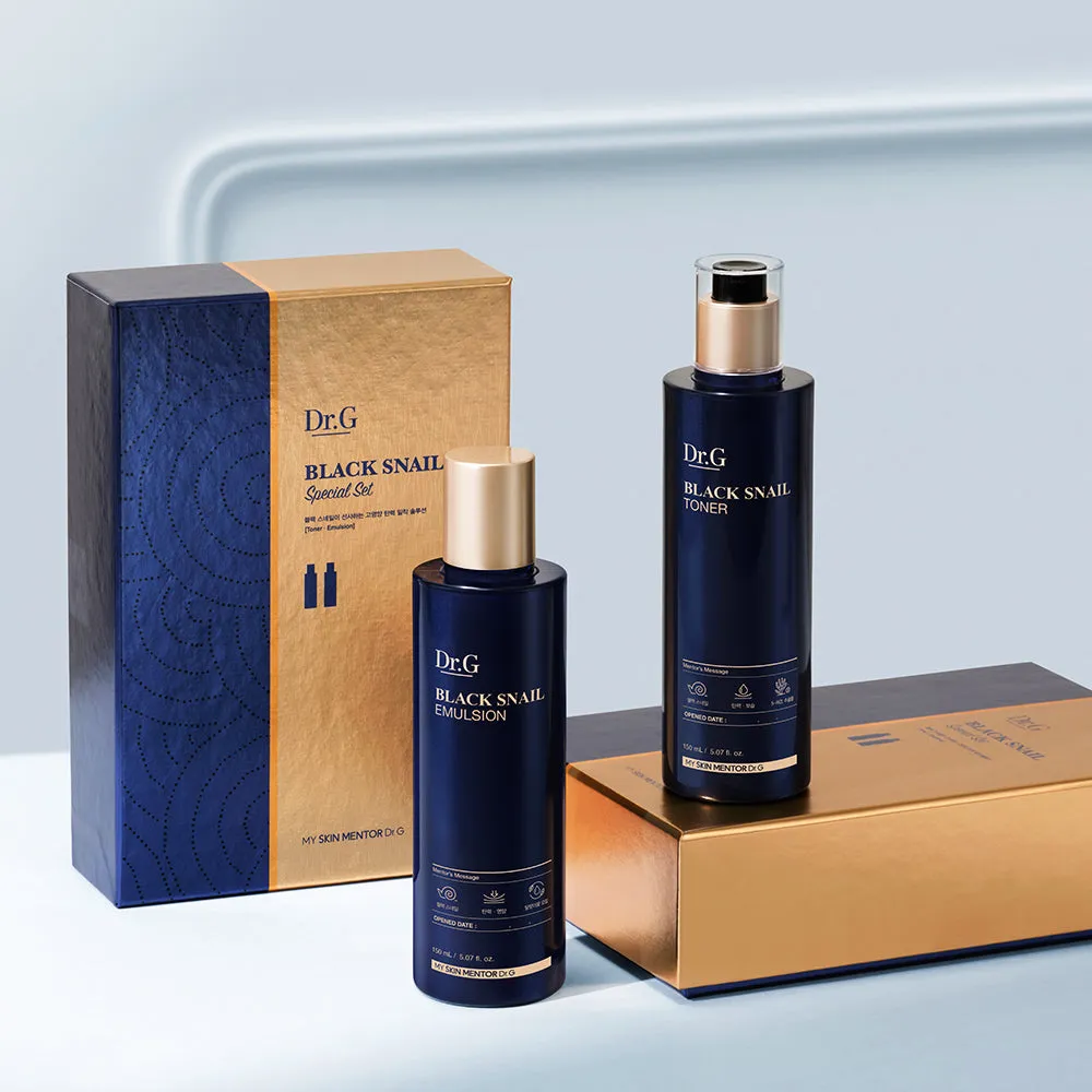 DR.G Black Snail Toner 150ml   Emulsion 150ml Special Gift Set 1Set